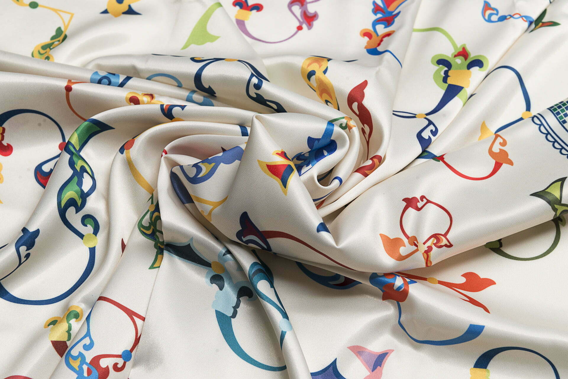 Silk scarf “Armenian medieval ornamental letters”- img. 3