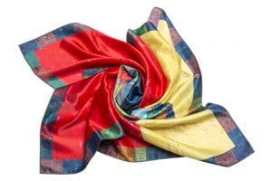 Silk scarf “In memory of Minas”