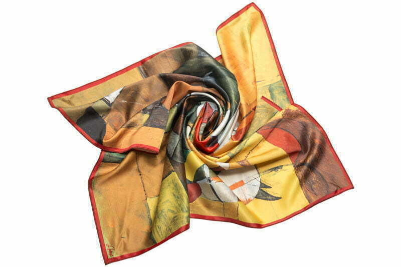 Square neck scarf “In the Saddle”