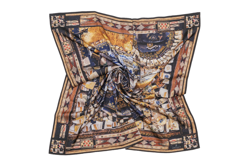 Շարֆ «Կոտրված սպասք դոնատորի դիմանկարով»