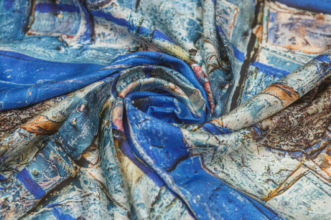 Silk Scarf “Composition #67" - Image 2
