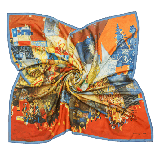 Scarf "Night city"