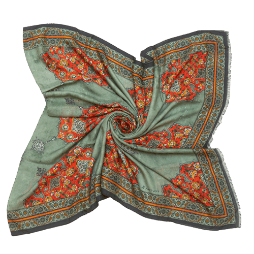 Cashmere Scarf "Old Veharan murals"