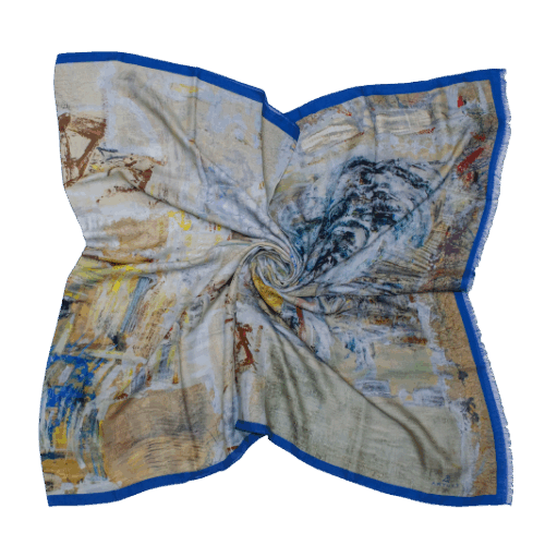 Cashmere Scarf "Excavational Meditations"
