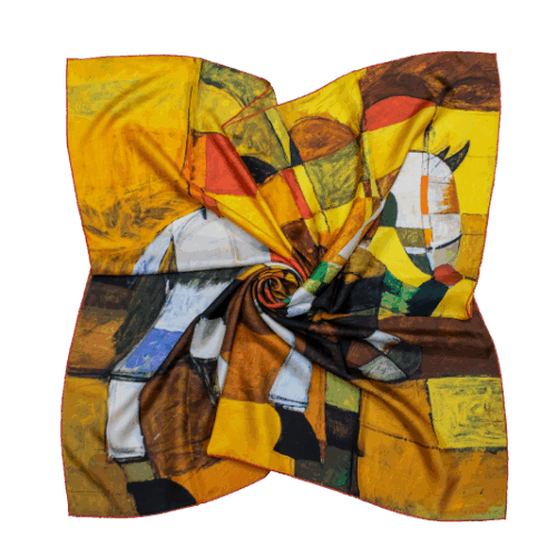 Silk Scarf “In the saddle”