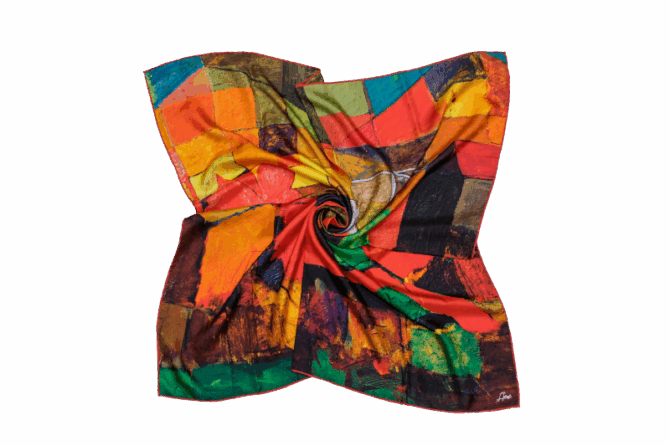 Silk Scarf “Mayissyan Village”