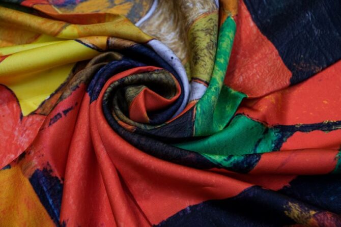 Silk Scarf “Mayissyan Village” - Image 2