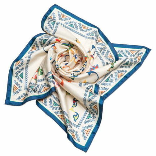 Scarf “Armenian medieval ornamental letters”