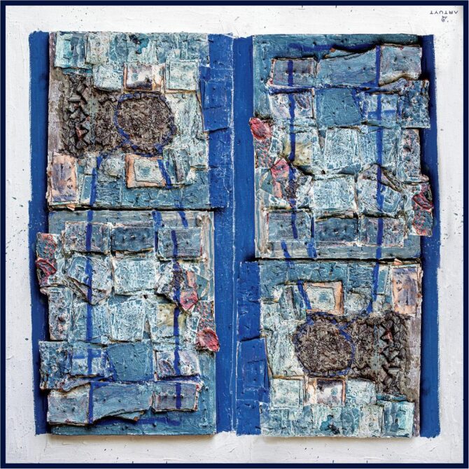 Silk Scarf “Composition #67" - Image 3