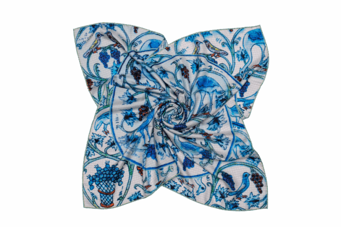 Silk Scarf “Tray”