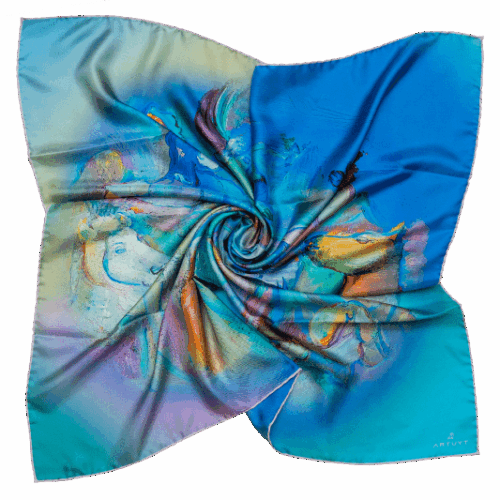 Silk Scarf "Magic Theatre"