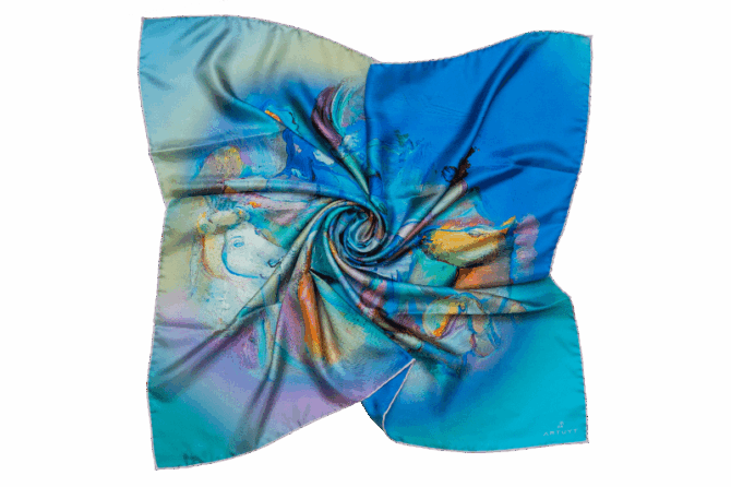 Silk Scarf "Magic Theatre"