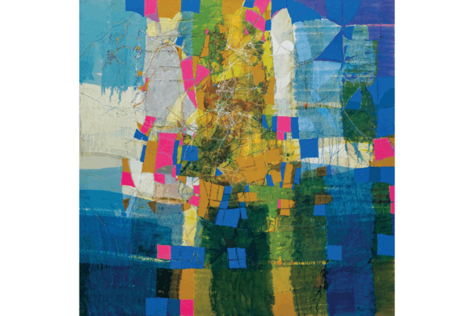 Silk Scarf “Invention of the Bicycle #4” - Image 3