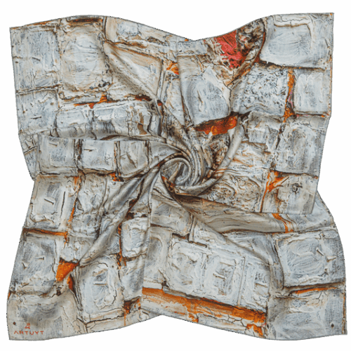 Silk Scarf “Composition #66"
