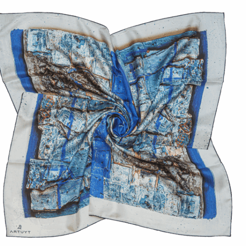 Silk Scarf “Composition #67"
