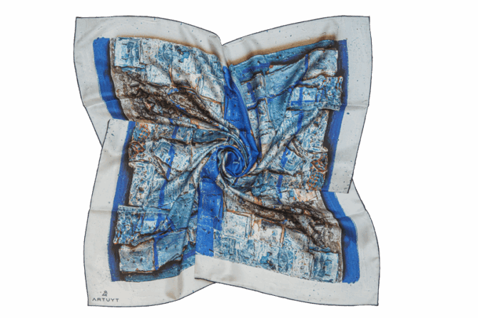 Silk Scarf “Composition #67"