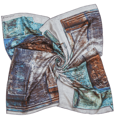 Silk Scarf “Composition #97"