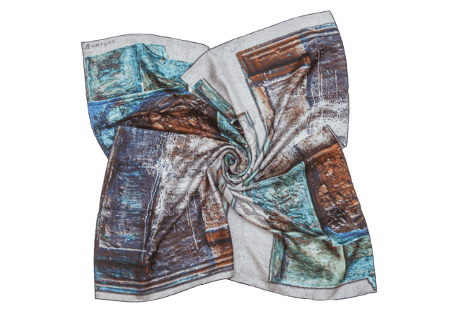 Silk Scarf “Composition #97"