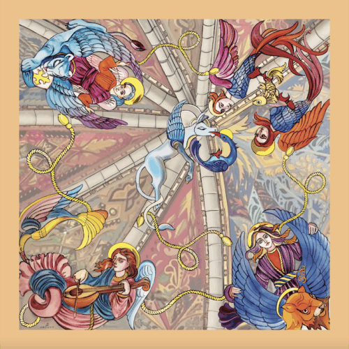 Silk Scarf "Dance Under the Dome"