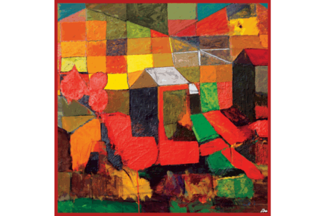 Silk Scarf “Mayissyan Village” - Image 3