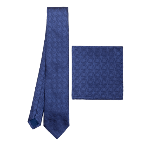 Tie and Pocket Square Set "Samples of Ornaments"