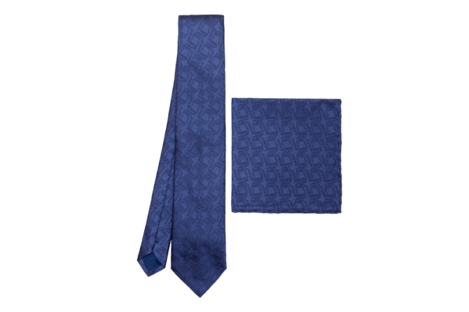Tie and Pocket Square Set "Samples of Ornaments"