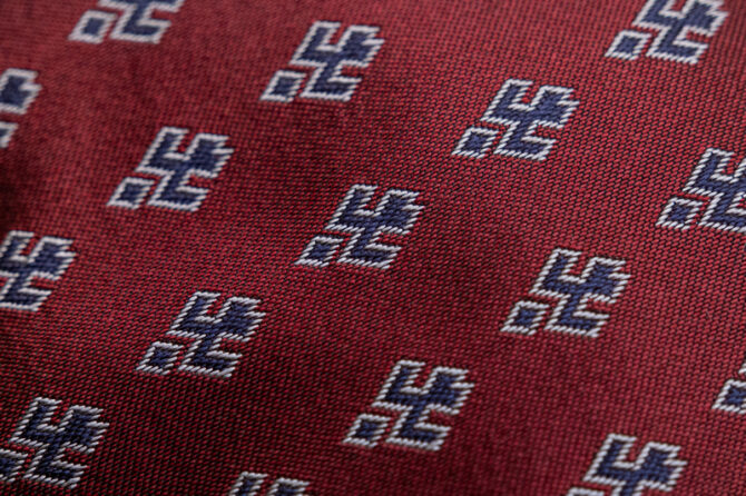 Handmade Silk Jacquard Tie "Samples of Ornaments" - Image 3