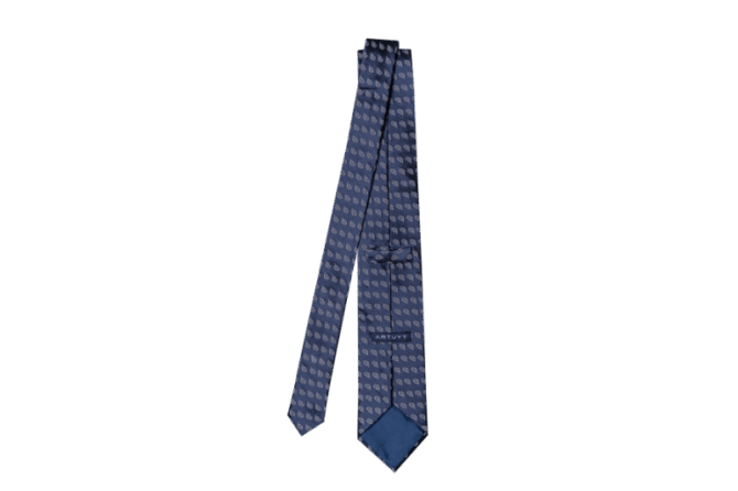 Handmade Silk Jacquard Tie "Samples of Ornaments #3" - Image 2