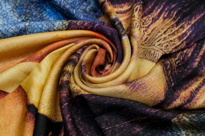Silk Scarf “Several Episodes from Joconda’s Life” - Image 2