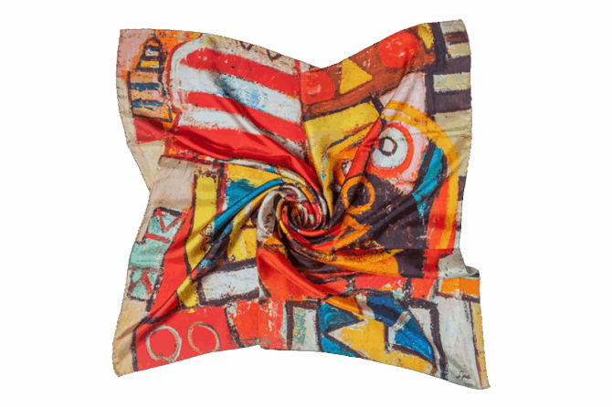 Silk Scarf “Don Quixote”