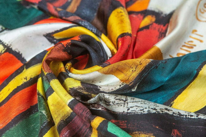 Silk Scarf “Meditations” - Image 2