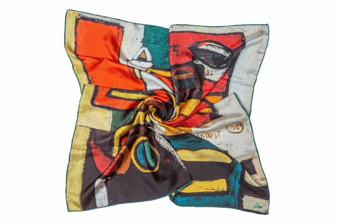 Silk Scarf “Meditations”