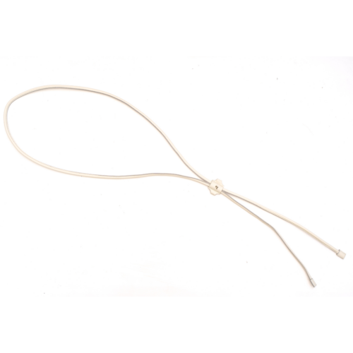 Leather belt – white